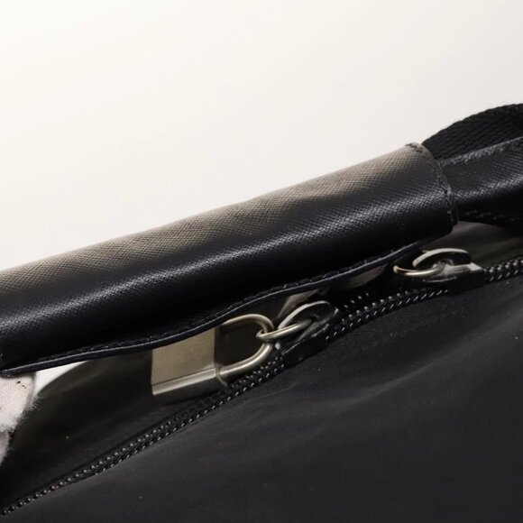 PRADA Boston Bag Nylon 2way Black Silver Auth - Picture 9 of 16